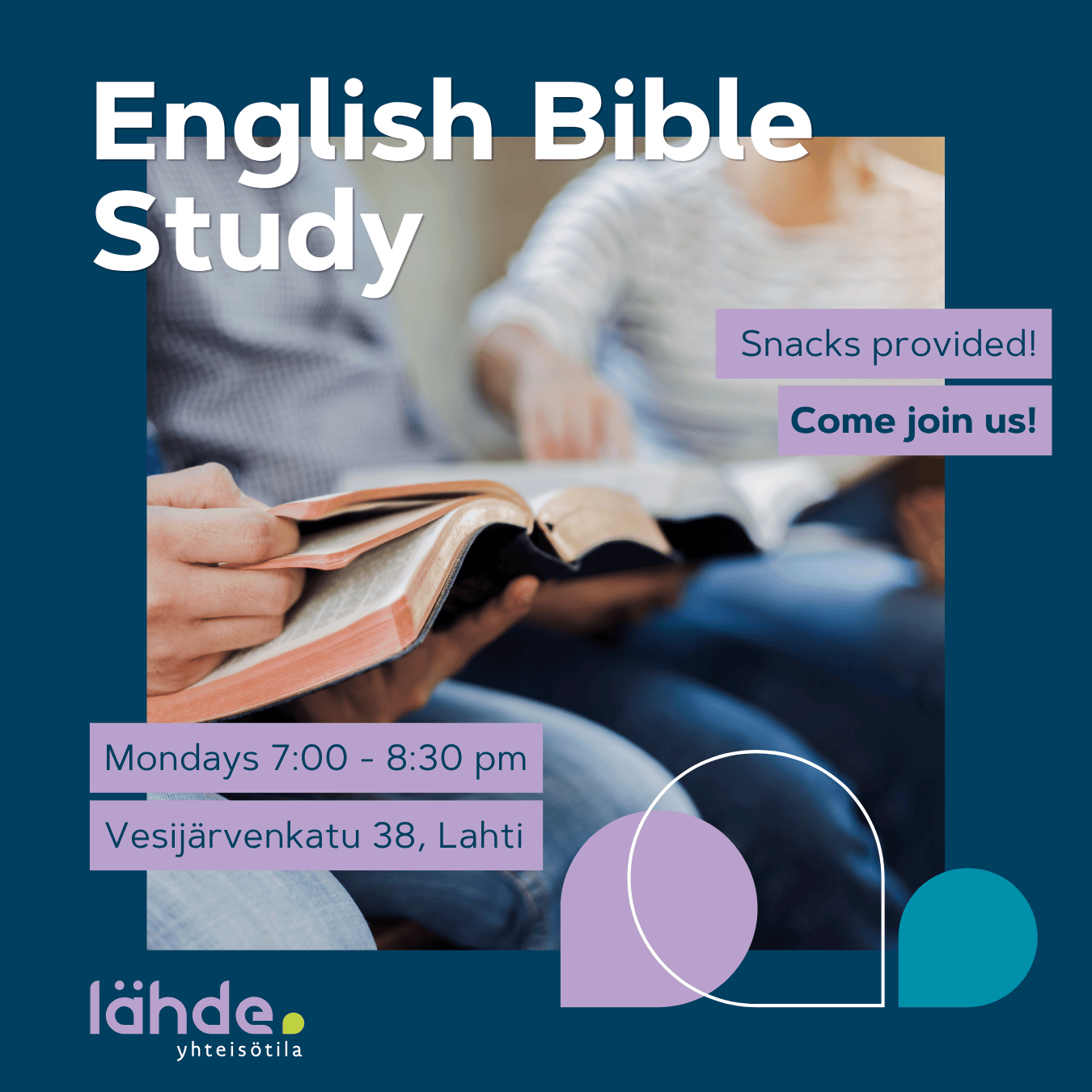 People studying bible together