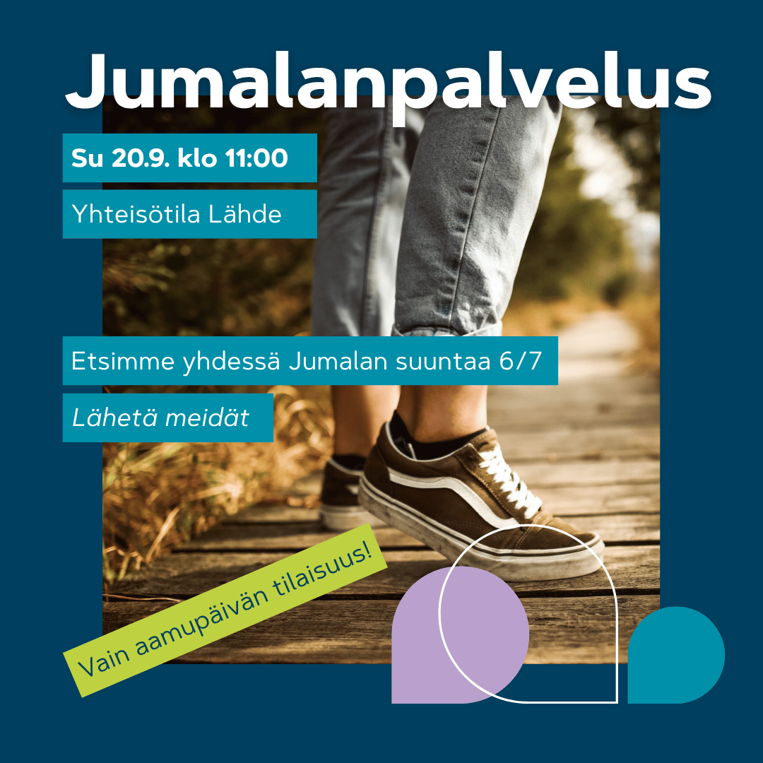 Henkilö kävelee puisella pitkospuulla eteenpäin luonnon keskellä, kuvastaen liikkeelle lähtemistä ja kutsun seuraamista.