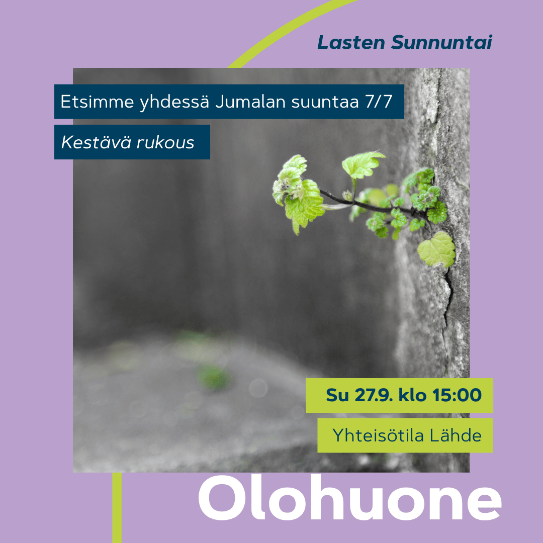 Vihreä verso kasvaa kivimuurin halkeamasta, kuvastaen toivoa, sitkeyttä ja uutta elämää.