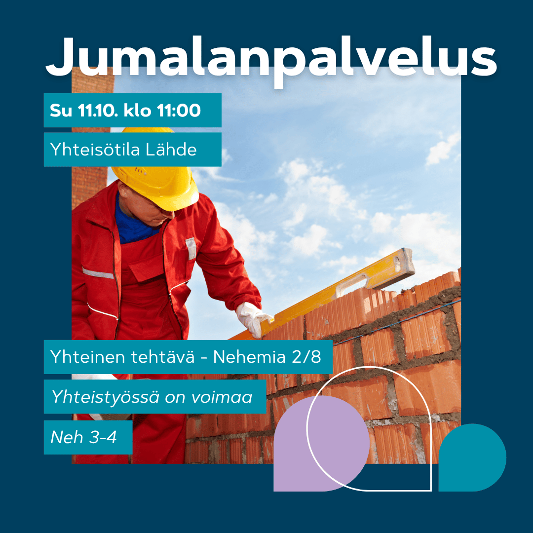 Rakennustyöntekijä muurin rakennustyössä vatupassin kanssa, kuvastaen yhteistyötä ja yhteistä rakentamista.